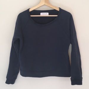 Everlane Navy Pullover Crewneck Sweatshirt